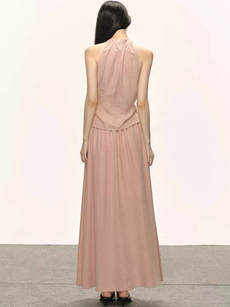 Defne Tencel Top & Skirt Set