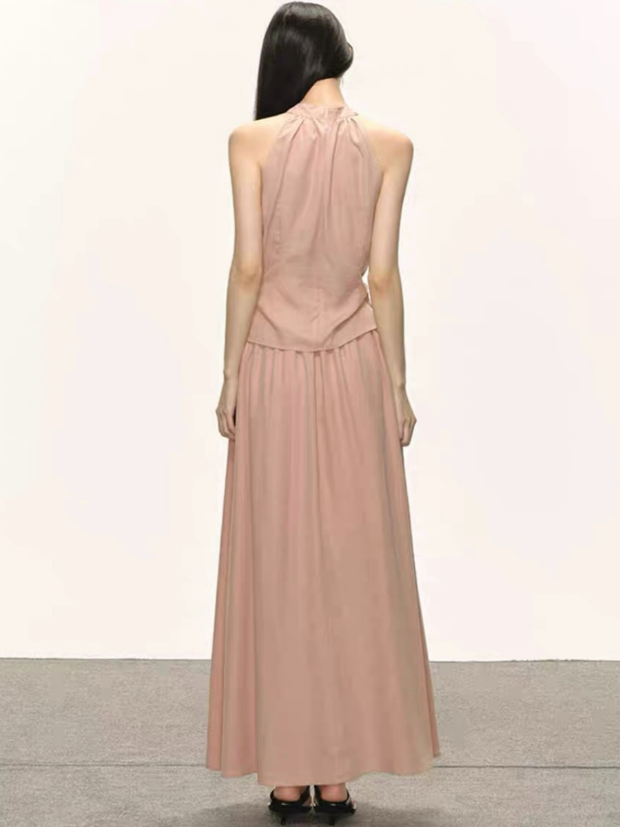 Defne Tencel Top & Skirt Set