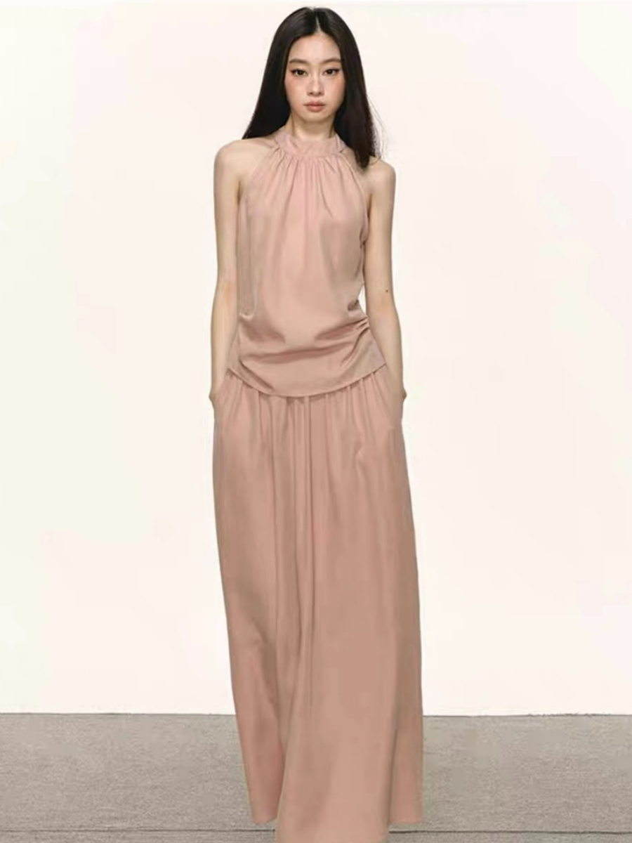 Defne Tencel Top & Skirt Set