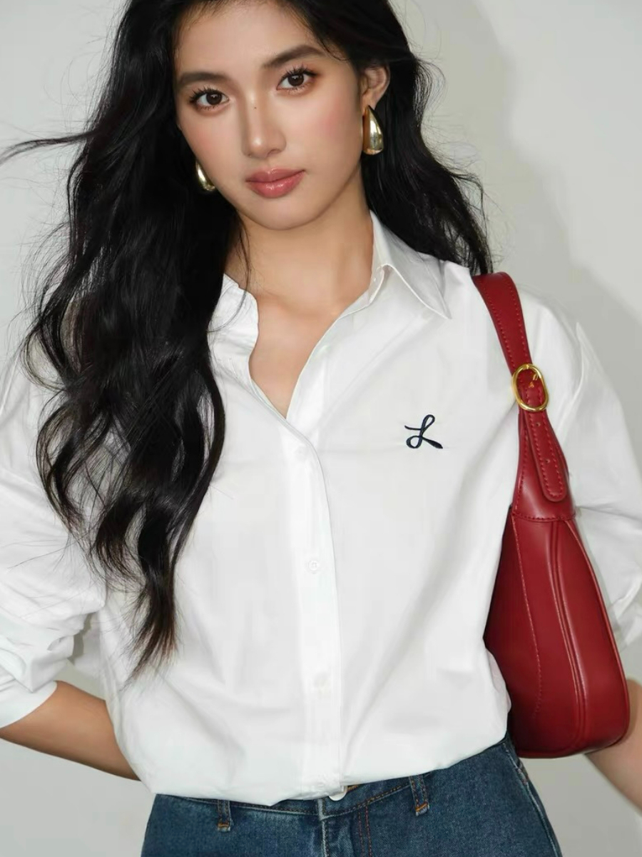 Zandaya Cotton Oversized Shirt-The Black Bow-