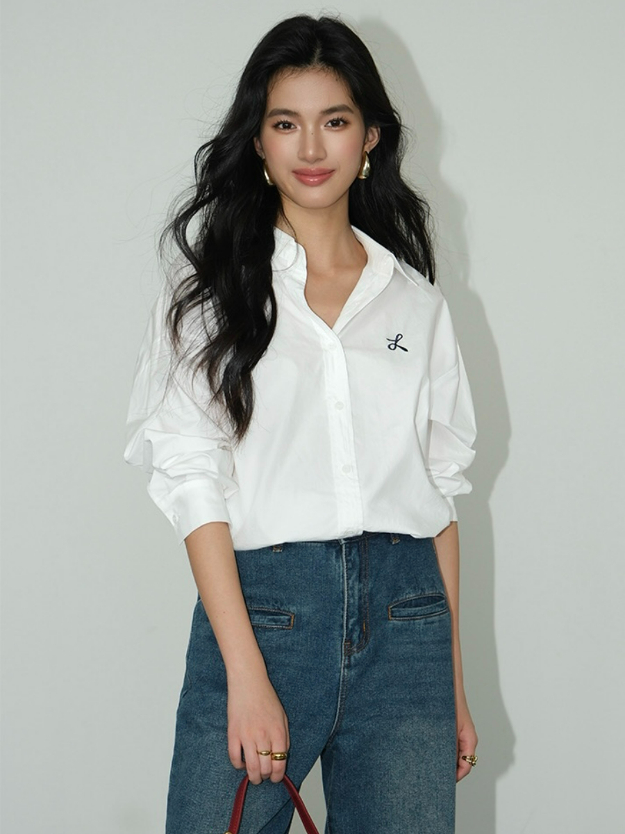 Zandaya Cotton Oversized Shirt-The Black Bow-