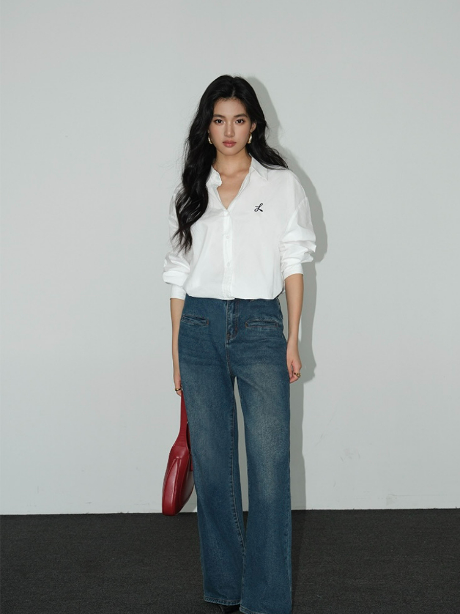 Zandaya Cotton Oversized Shirt-The Black Bow-