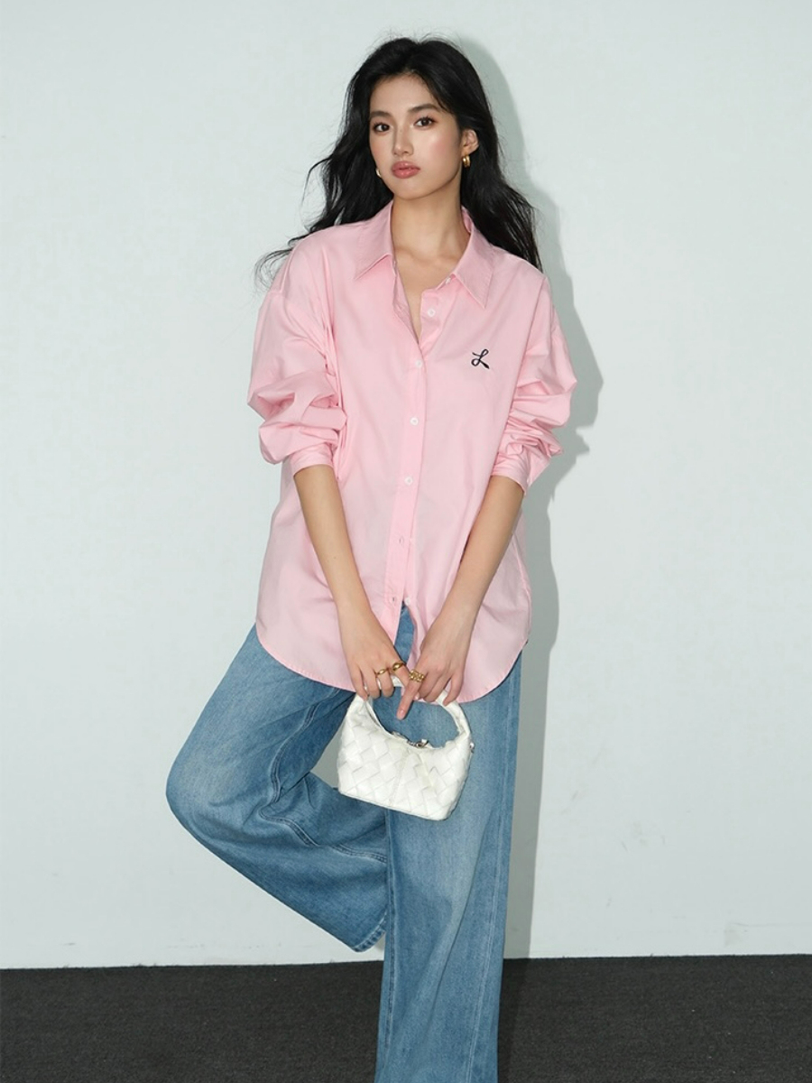 Zandaya Cotton Oversized Shirt-The Black Bow-