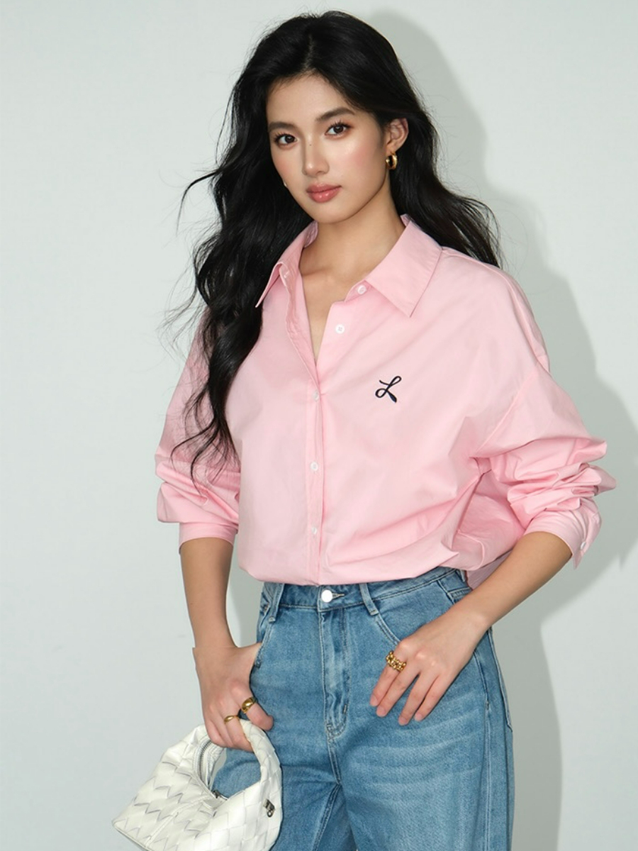 Zandaya Cotton Oversized Shirt-The Black Bow-