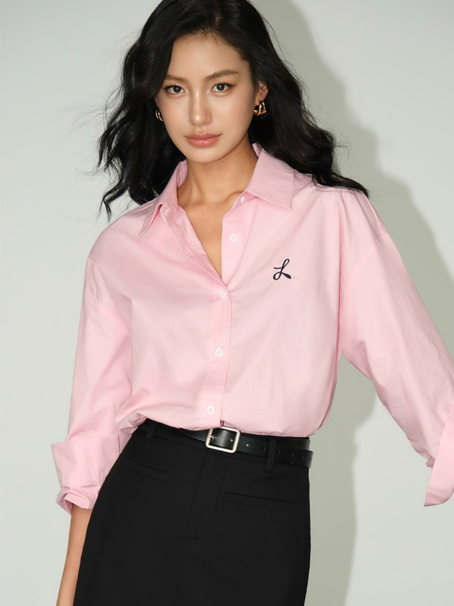 Zandaya Cotton Oversized Shirt-The Black Bow-