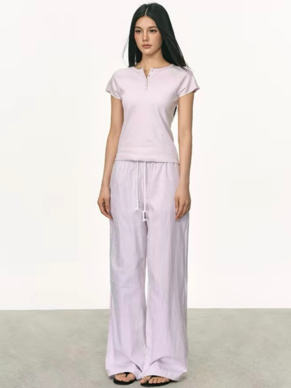 Ozias Casual Relax Stripe Pants