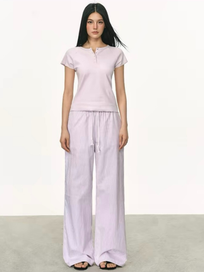 Ozias Casual Relax Stripe Pants