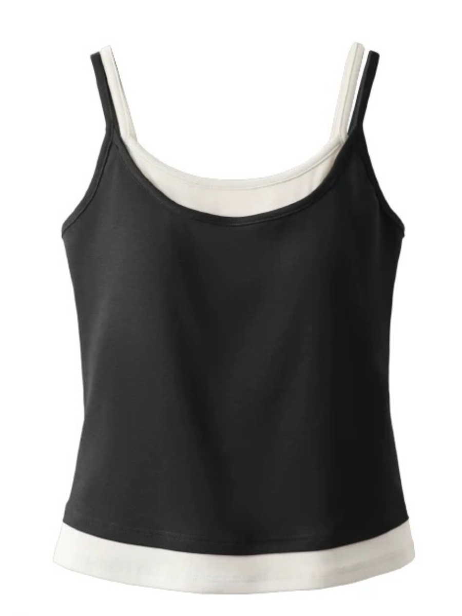 Quinn Fake Two Piece Padded Cami Top