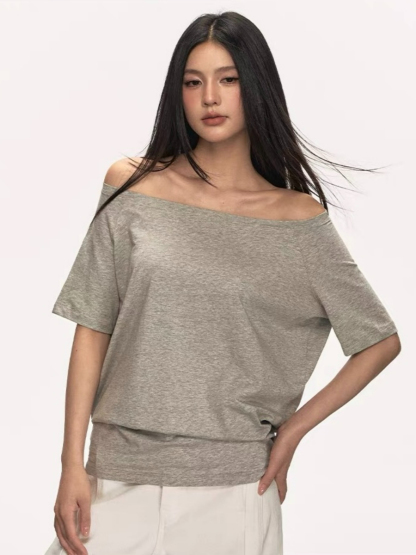 Oleen One Shoulder Casual Top