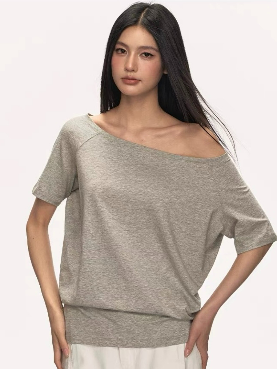 Oleen One Shoulder Casual Top