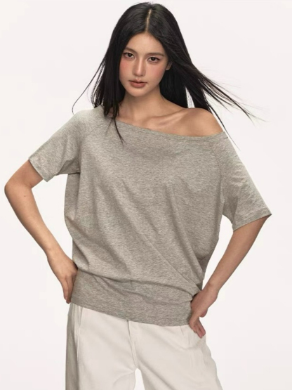 Oleen One Shoulder Casual Top