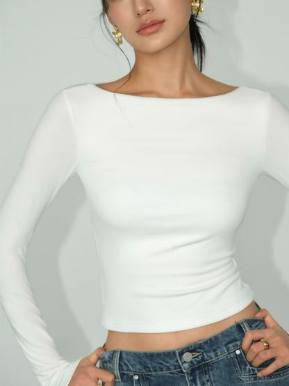 Zoe Long Sleeve Top-The Black Bow-