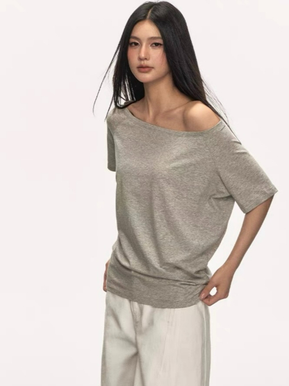 Oleen One Shoulder Casual Top