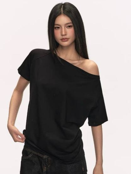Oleen One Shoulder Casual Top