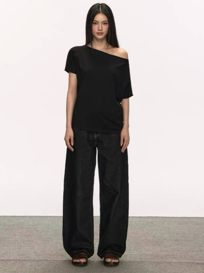 Oleen One Shoulder Casual Top