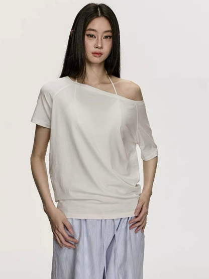 Oleen One Shoulder Casual Top