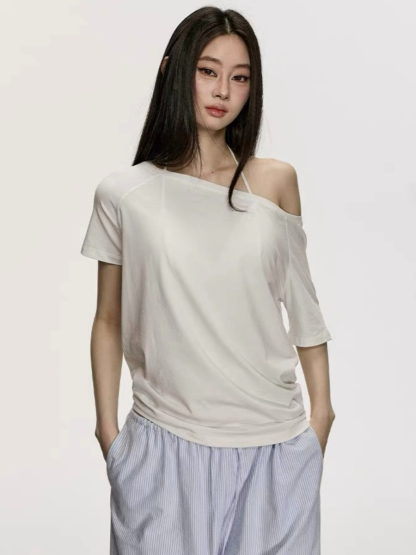 Oleen One Shoulder Casual Top