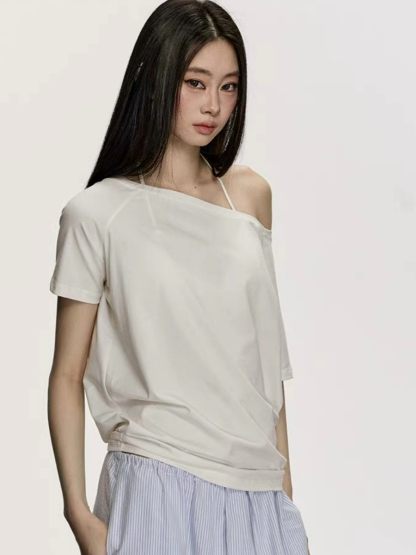 Oleen One Shoulder Casual Top