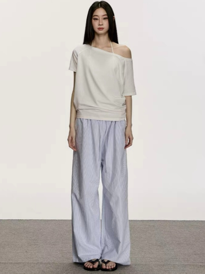 Oleen One Shoulder Casual Top