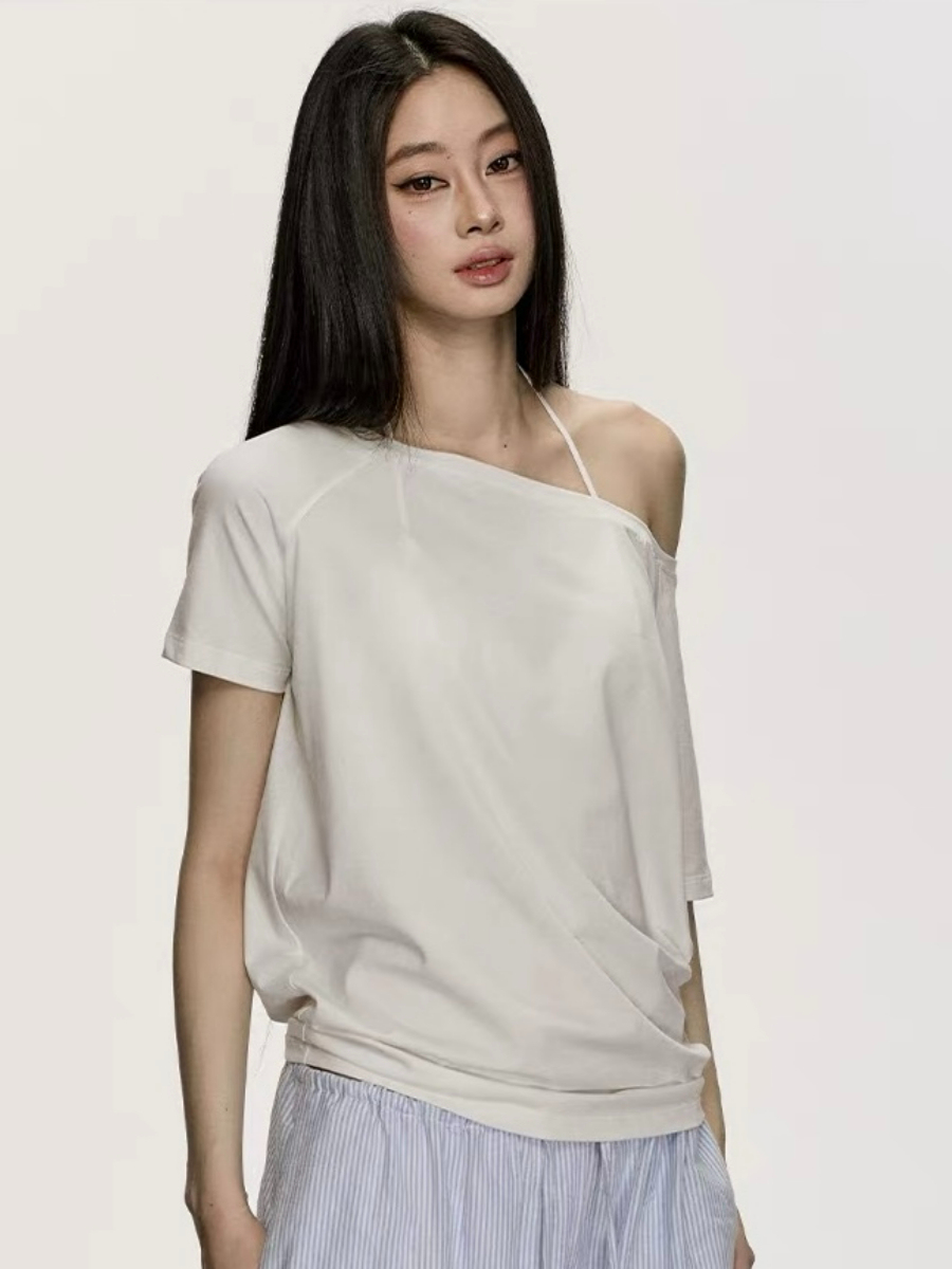 Oleen One Shoulder Casual Top