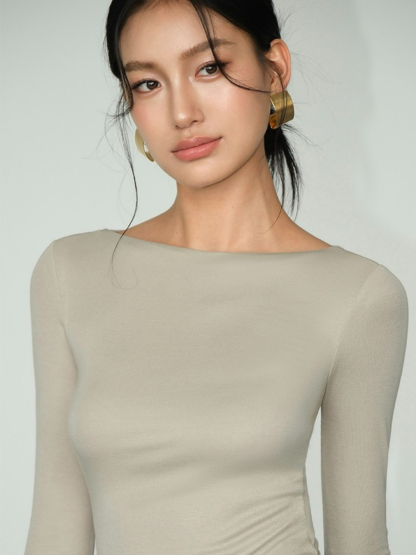 Zoe Long Sleeve Top-The Black Bow-