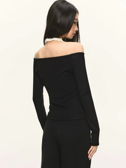 Ondina Fake Two-Piece Long Sleeve Top