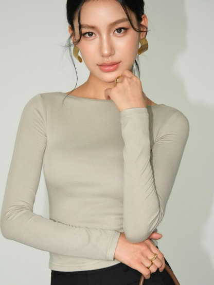 Zoe Long Sleeve Top-The Black Bow-