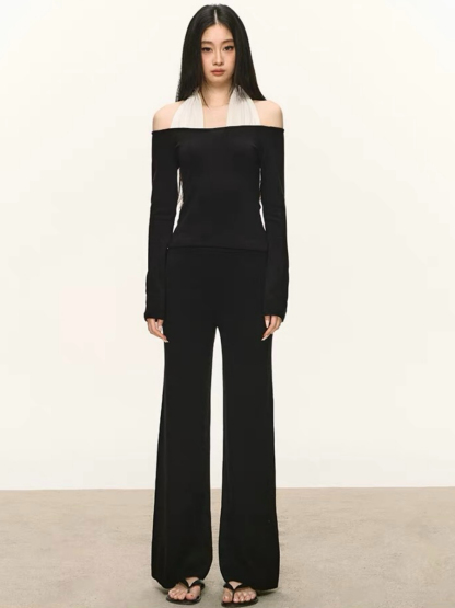 Ondina Fake Two-Piece Long Sleeve Top