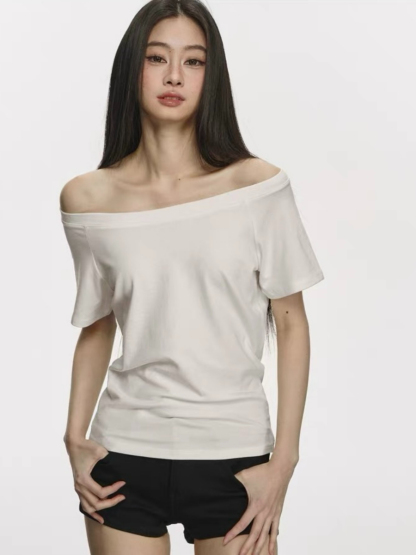 Olga Relaxed Sleeve Off-Shoulder Top