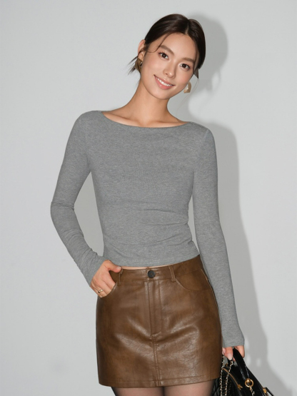 Zoe Long Sleeve Top-The Black Bow-