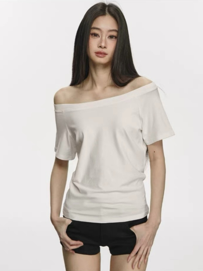 Olga Relaxed Sleeve Off-Shoulder Top