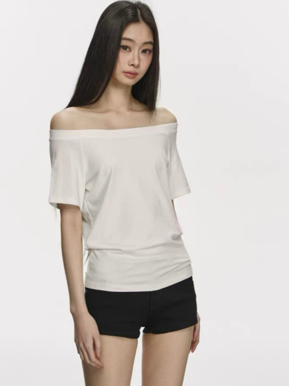 Olga Relaxed Sleeve Off-Shoulder Top