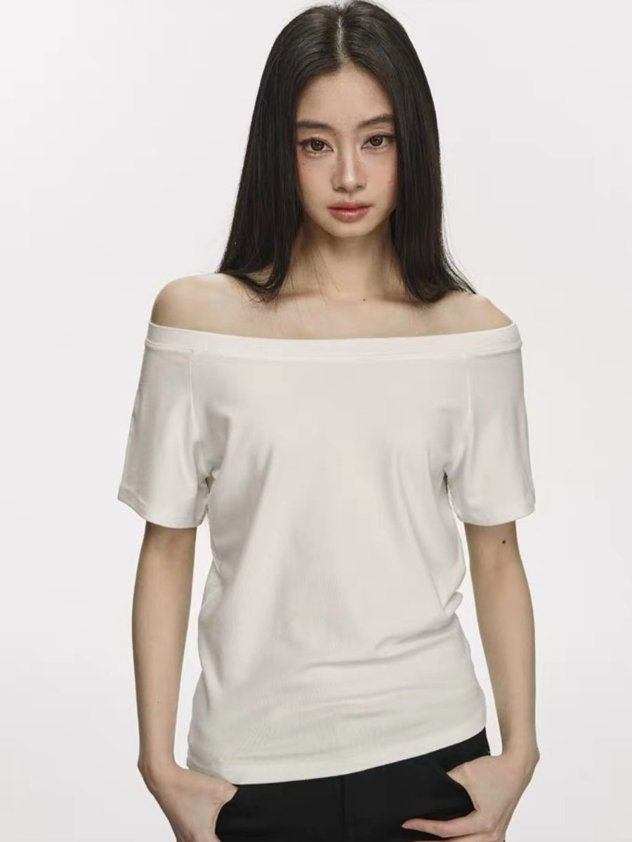 Olga Relaxed Sleeve Off-Shoulder Top