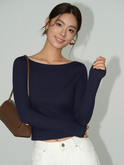 Zoe Long Sleeve Top-The Black Bow-