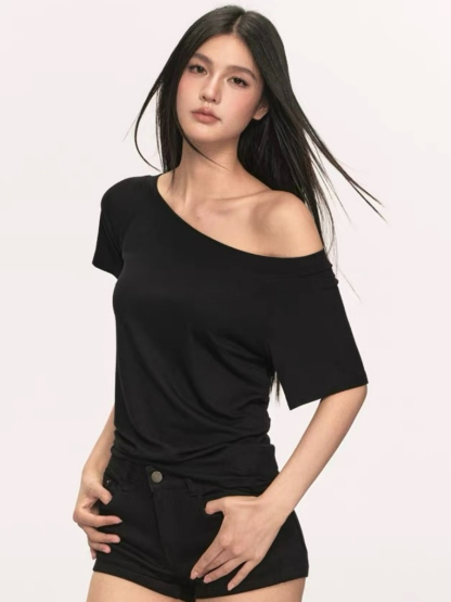 Olga Relaxed Sleeve Off-Shoulder Top