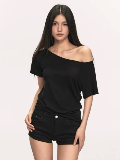 Olga Relaxed Sleeve Off-Shoulder Top
