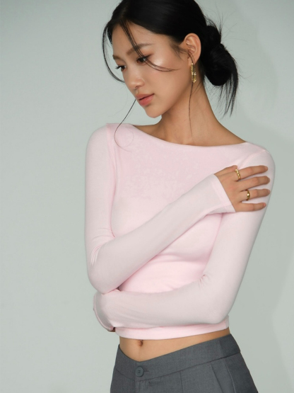 Zoe Long Sleeve Top-The Black Bow-