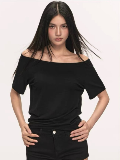 Olga Relaxed Sleeve Off-Shoulder Top