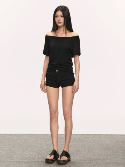 Olga Relaxed Sleeve Off-Shoulder Top