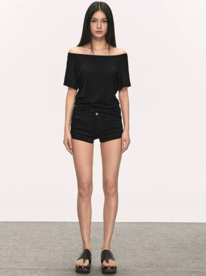 Olga Relaxed Sleeve Off-Shoulder Top