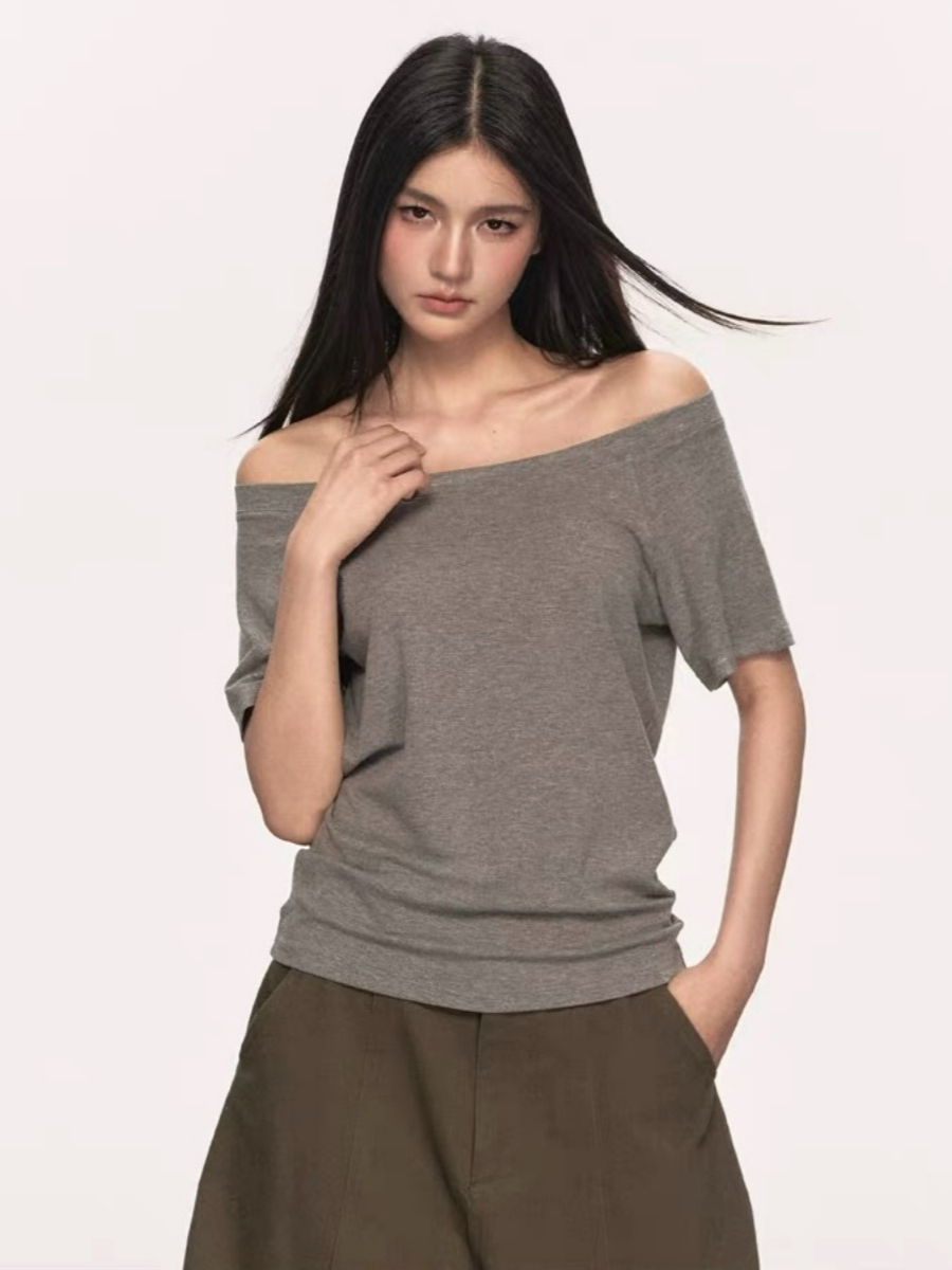 Olga Relaxed Sleeve Off-Shoulder Top