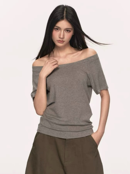 Olga Relaxed Sleeve Off-Shoulder Top