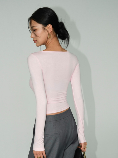 Zoe Long Sleeve Top-The Black Bow-