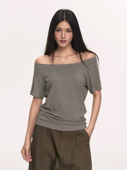 Olga Relaxed Sleeve Off-Shoulder Top