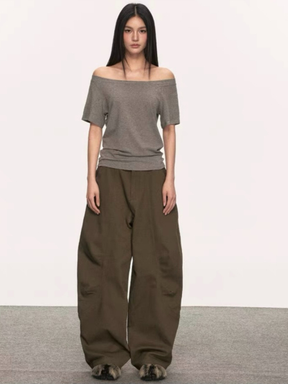 Olga Relaxed Sleeve Off-Shoulder Top