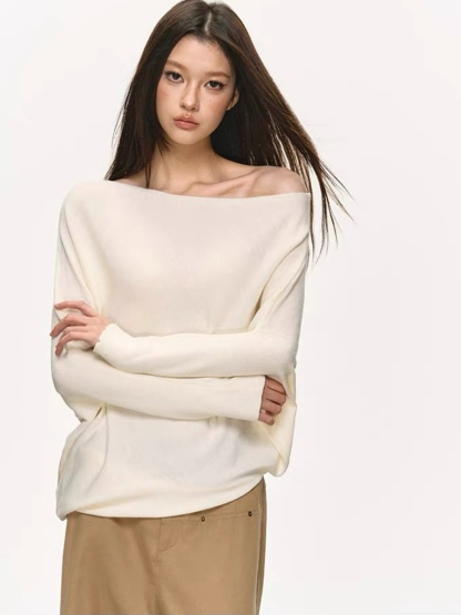 Olyne One-Shoulder Knit Top