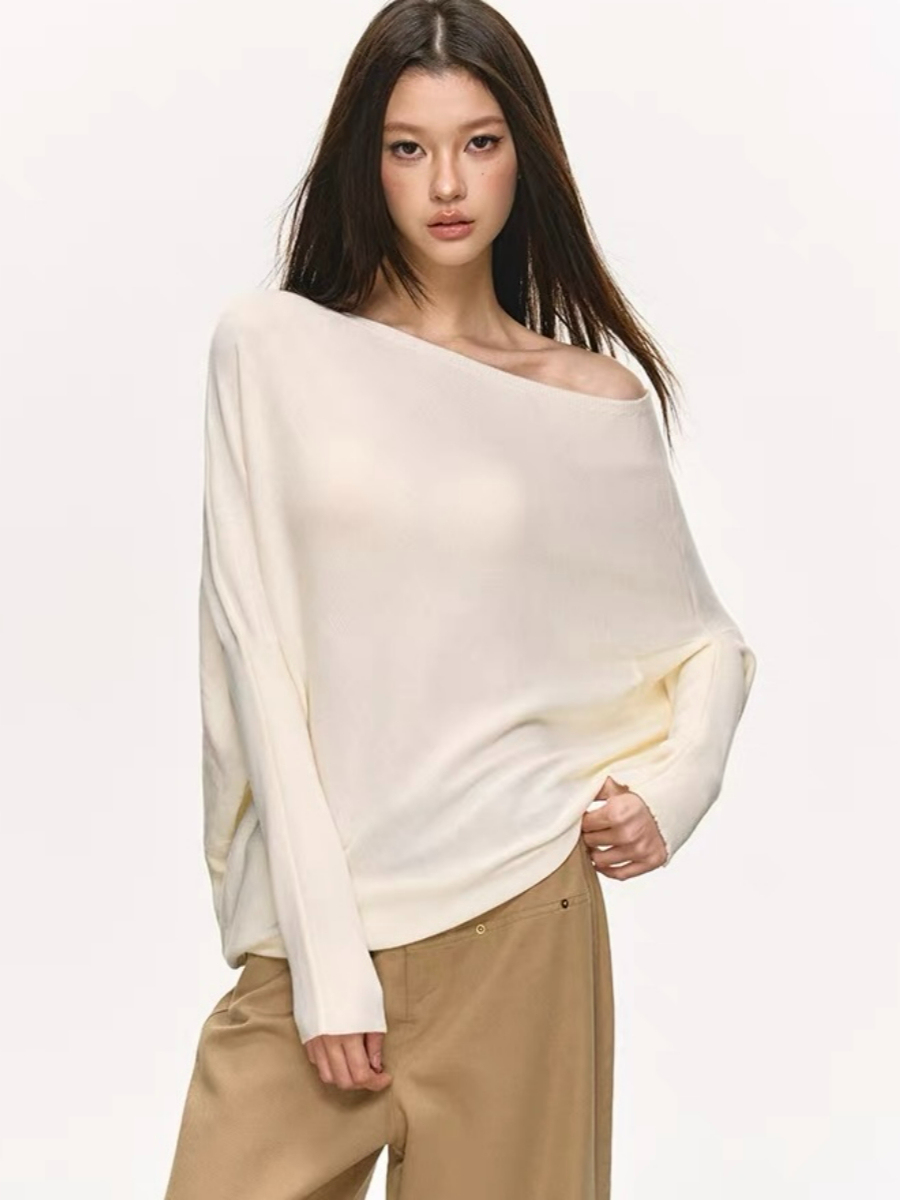 Olyne One-Shoulder Knit Top