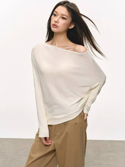 Olyne One-Shoulder Knit Top