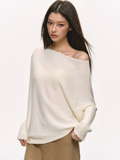 Olyne One-Shoulder Knit Top