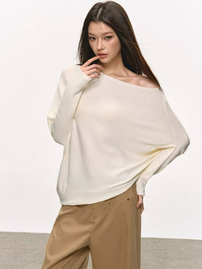 Olyne One-Shoulder Knit Top